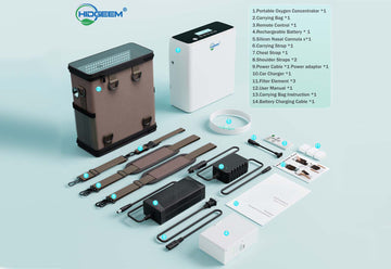 continuous flow portable oxygen concentrator
