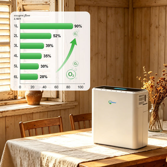Hidgeem SJ-OX1C Continuous Flow Battery Portable Oxygen Concentrator