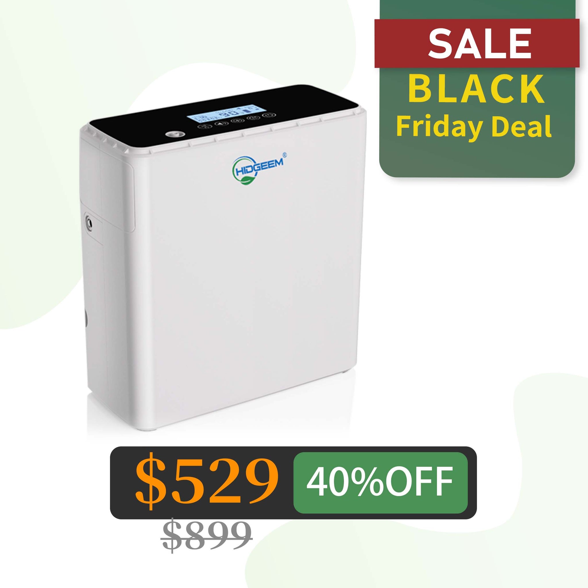 Hidgeem SJ-OX1C Continuous Flow Battery Portable Oxygen Concentrator